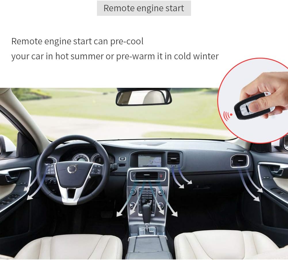 Smart Key PKE Car Alarm System Passive Keyless Entry Auto Start Engine Start Stop Button Touch Password Keypad M611965