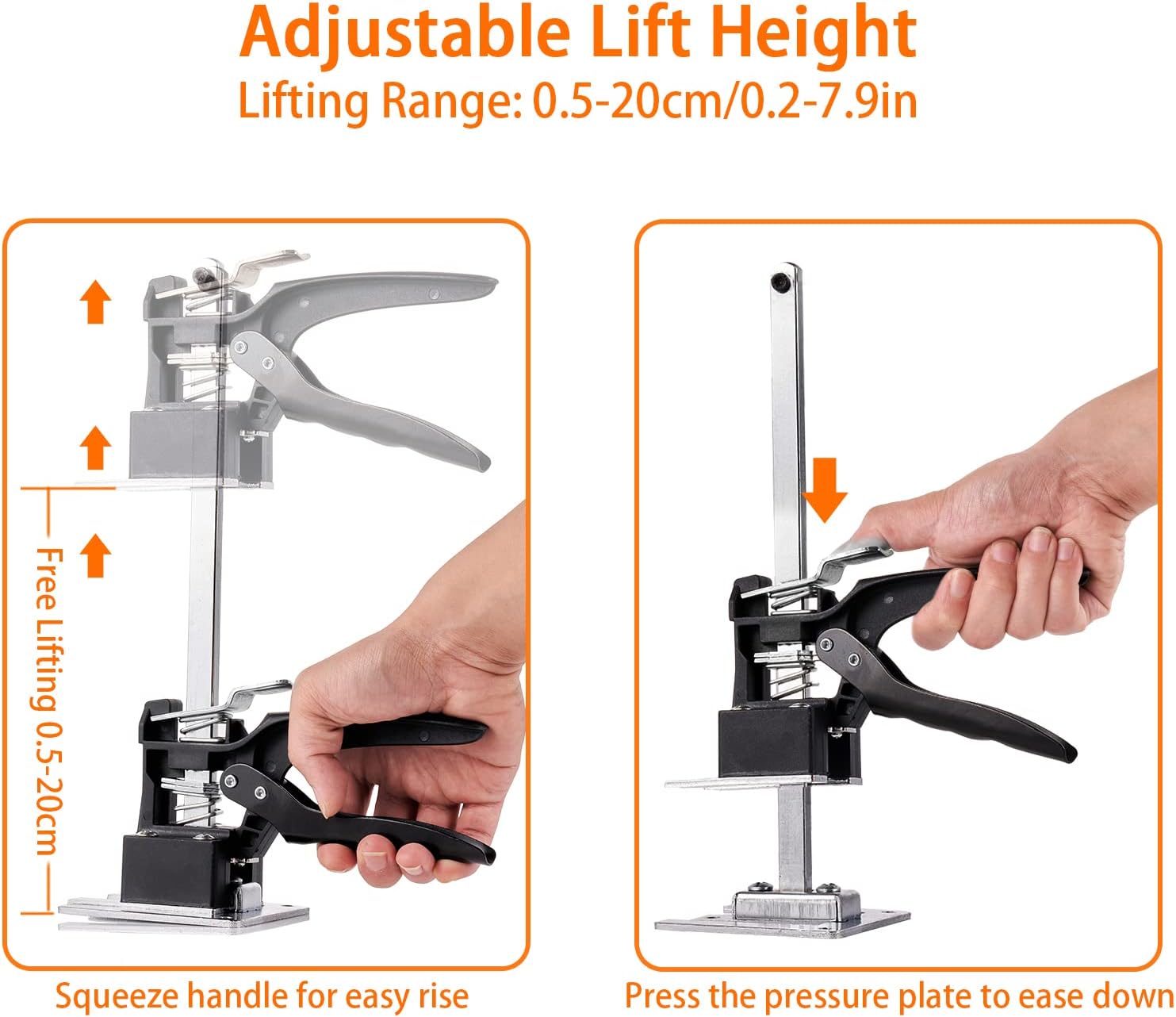 Arm Jack 2 Pack 12 Inch Hand Jack Lift Tool with Spirit Level F419