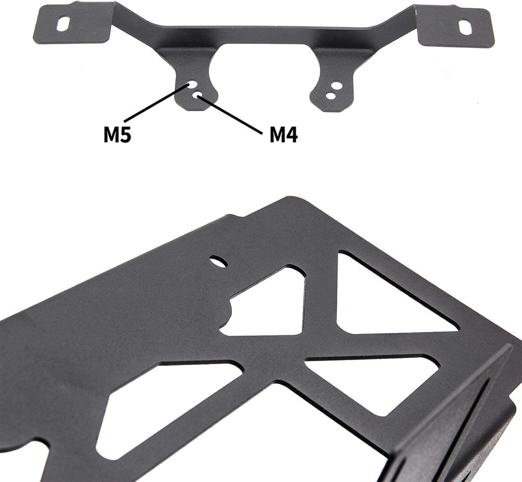 Rear Spare Tire Mount License Plate Relocation Bracket with 3rd Brake Light Mounting Bracket Kit H7303