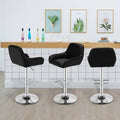 Black Swivel Adjustable Bar Stool X55781