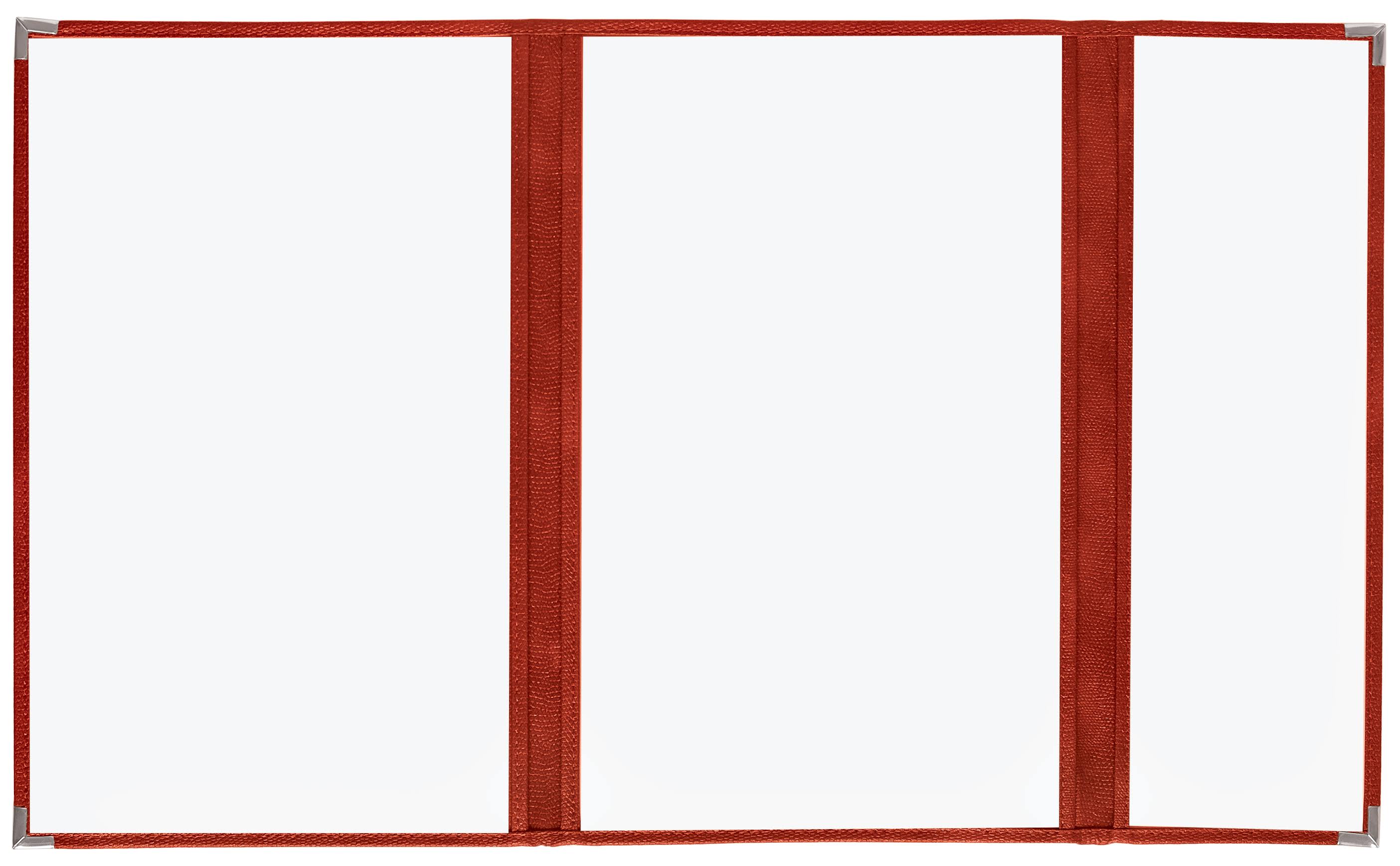 Red Double + Half Cafe Menu Cover, 8½x11, Pkg of 10 I998407