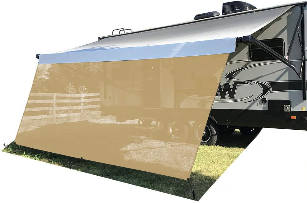 Brown Mesh Sun Shade 6'X13'3'' Canopy L292