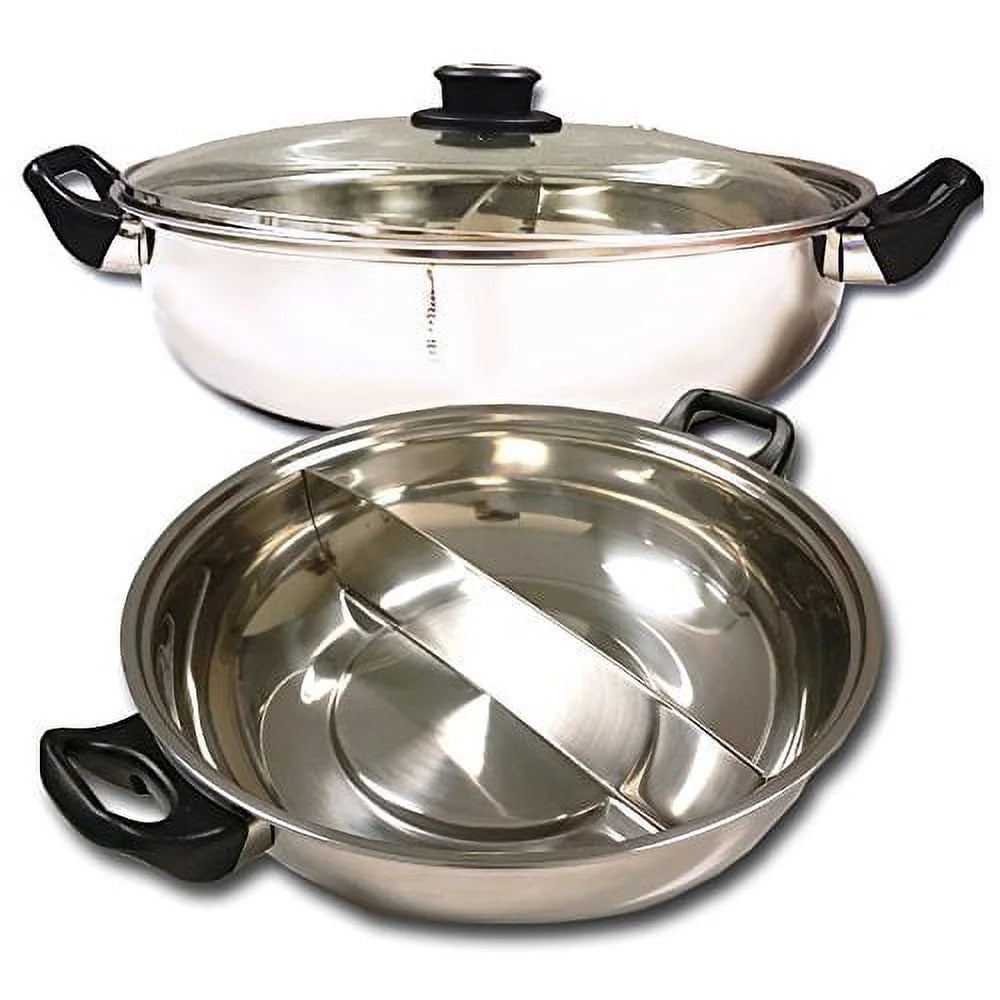 Shabu Shabu Hot Pot Electric Mongolian Hot Pot with Divider J696595