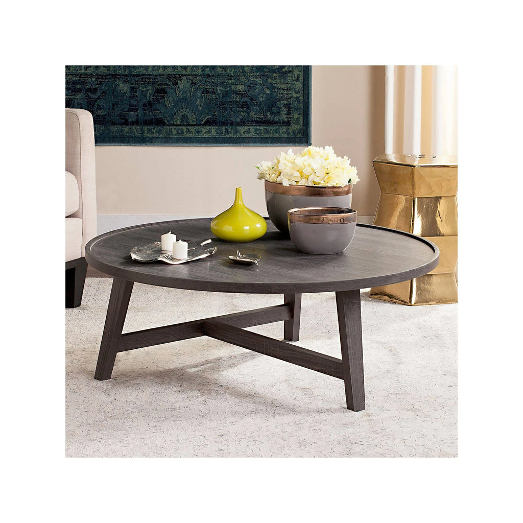 Dark Grey Retro Wood Coffee Table V82334