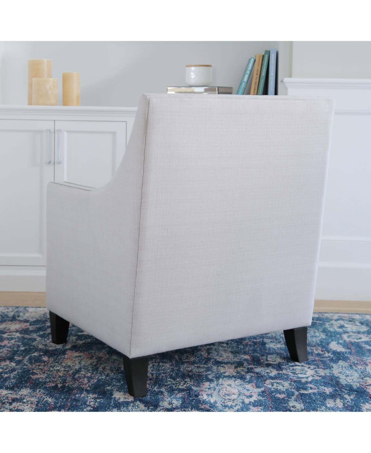 Ivory Nailhead Accent Chair Z628165