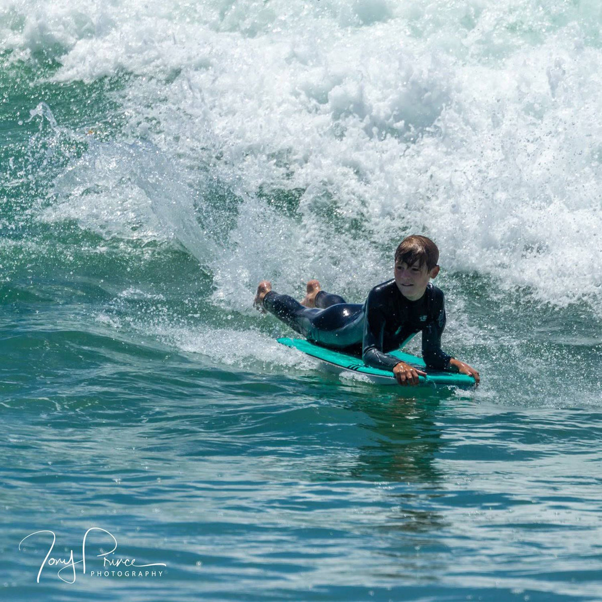Pink Black Turquoise Bodyboard B524393