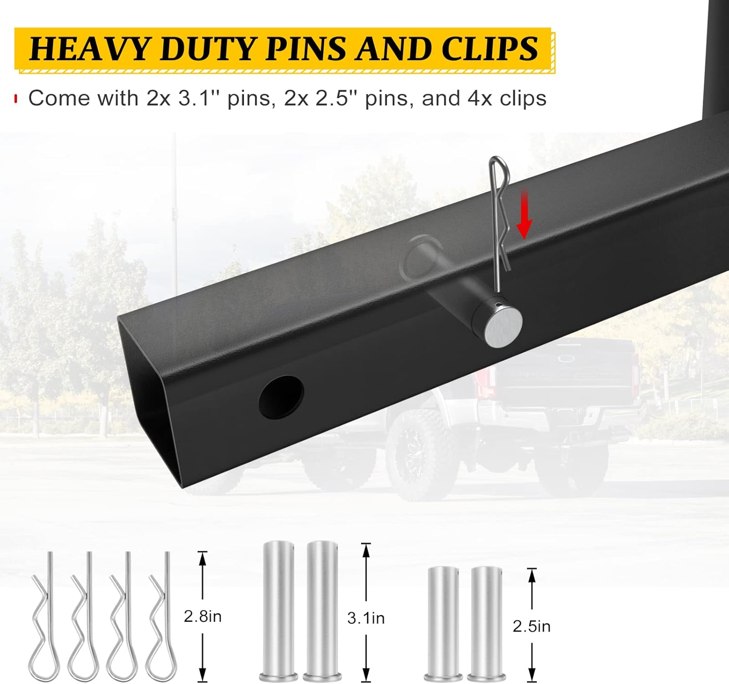 Dual Car Flag Hitch Mount Holder 2 Hitch Receivers All Metal Heavy Duty P240