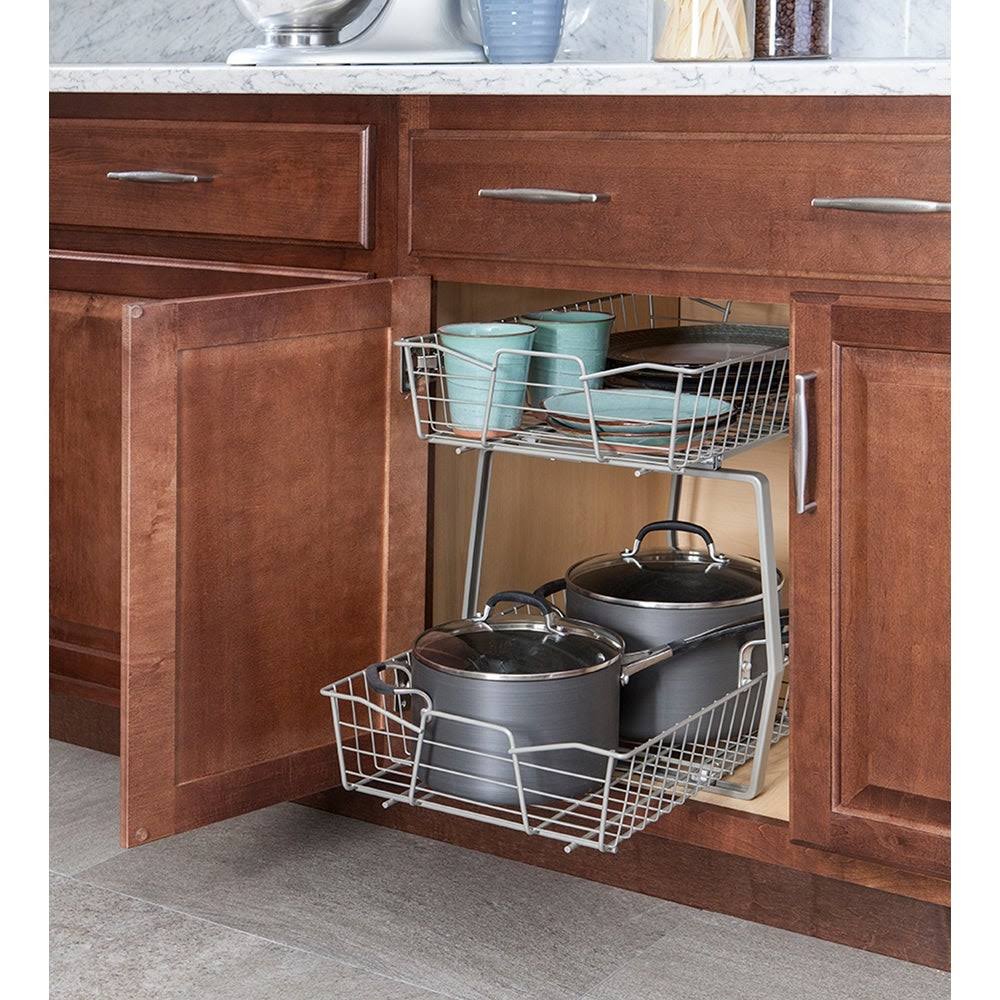 2 Tier 11-inch Wide Cabinet Organizer B22525