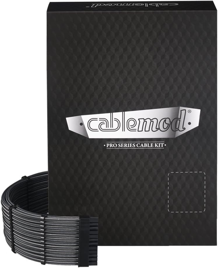 Sleeved Cable Kit for Corsair RM (Black + Silver) F89815