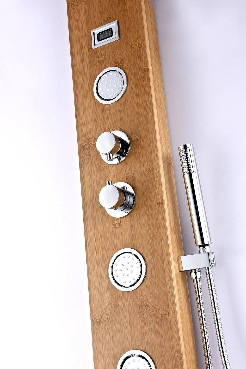 Full Body Shower Panel System with Heavy Rain Shower and Spray Wand D5832