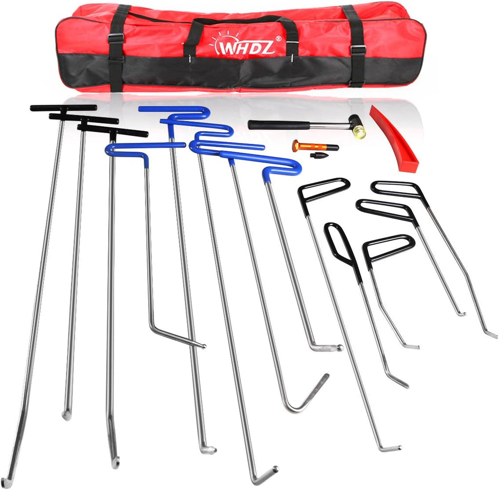 Paintless Dent Repair Rods 16pcs Auto Body Dent Removal Tools P505316