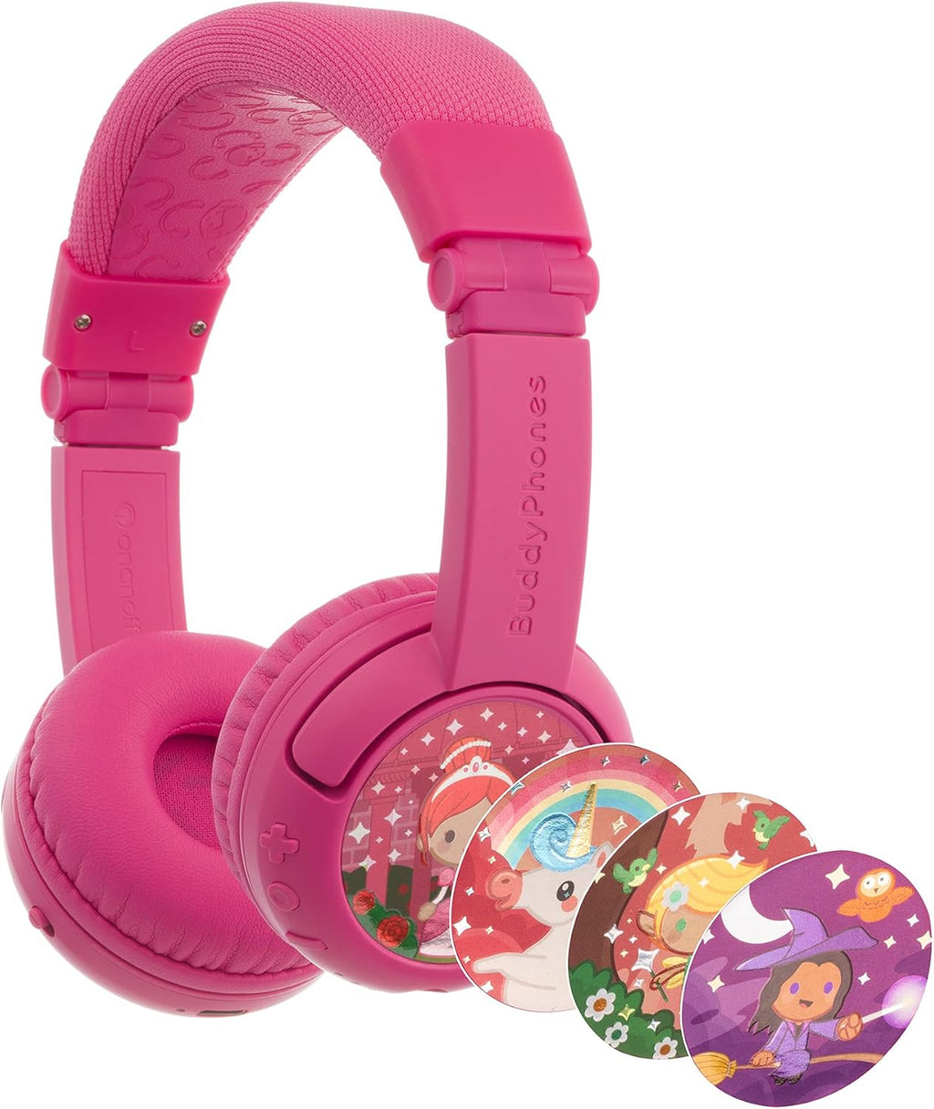 Rose Pink Kids Wireless Bluetooth Headphones Pack of 2 C9470