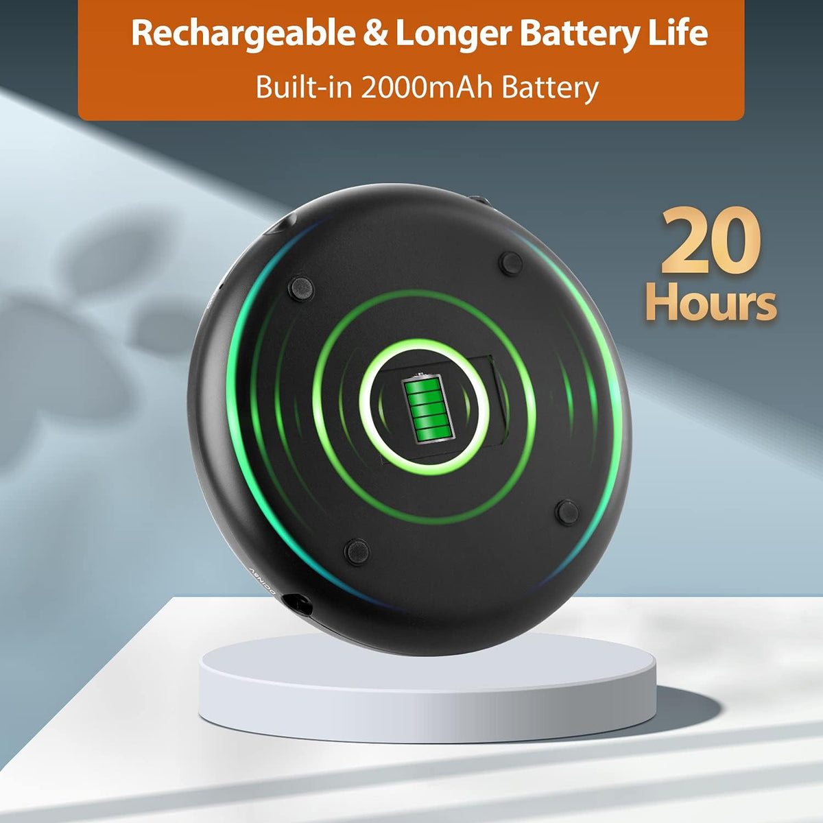 Rechargeable Portable CD Player with FM Transmitter, Headphones, Pack of 2 C815714