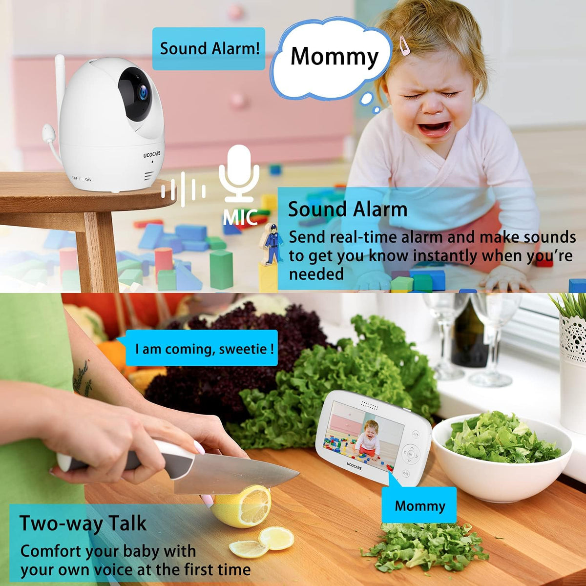 Baby Monitor with Camera and Night Vision P74977