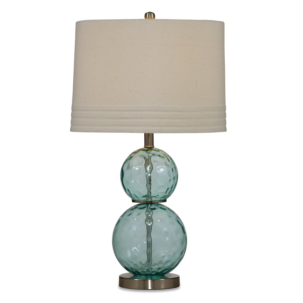 Blue Green Glass Table Lamp P766