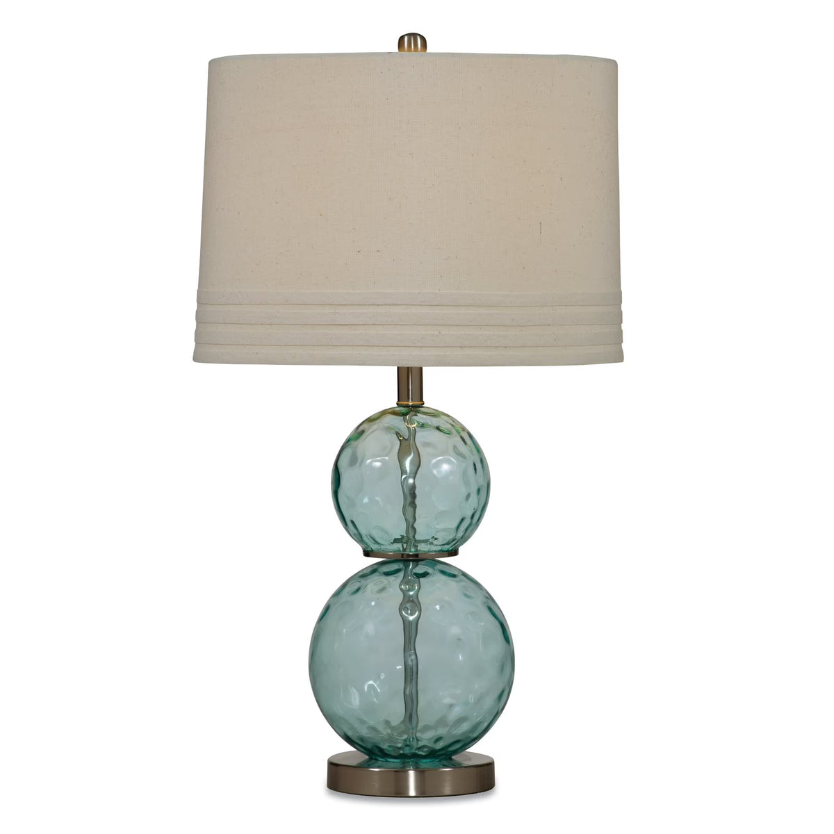 Blue Green Glass Table Lamp P766