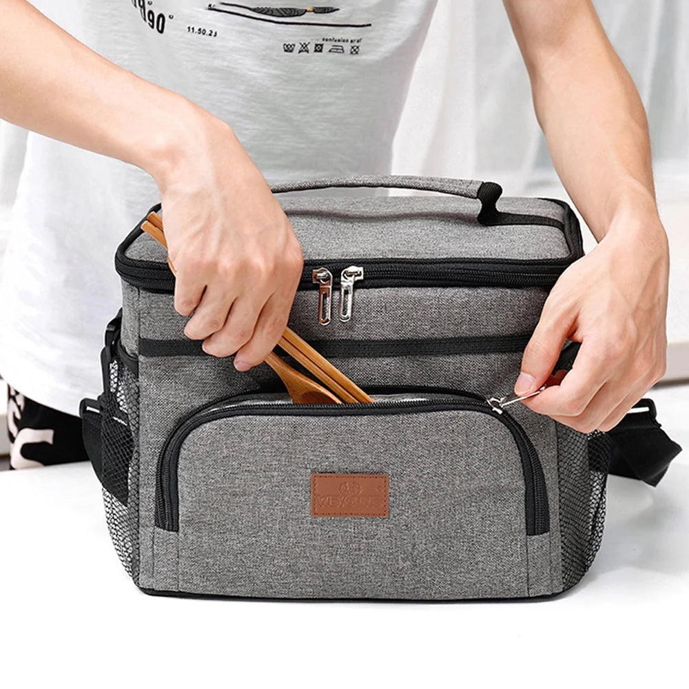 16L Insulated Lunch Bag with Shoulder Bag S346