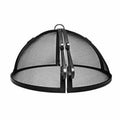 49x22 Welded Carbon Steel Hinged Round Fire Pit Safety Screen Z226