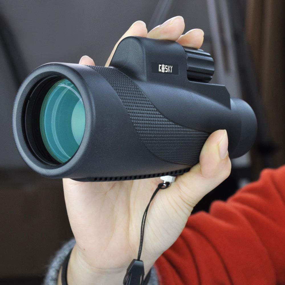Titan 12X50 High Power Prism Monocular with Smartphone Holder B90278
