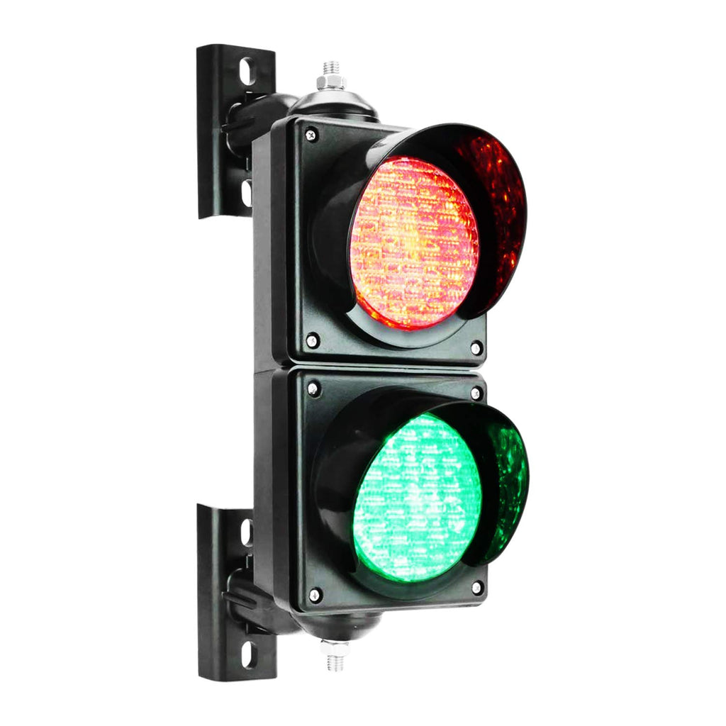 100mm Red/Green LED Traffic Light, DC9-36V, IP65 PC Housing K637251