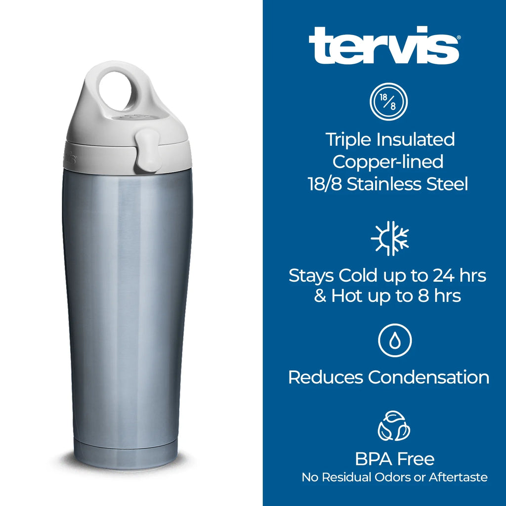 24 oz Stainless Steel Water Bottle with lid X28872