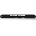 22U 600mm Depth Wallmount Server Cabinet with 1U 12-Port Cat6 Patch Panel O159260