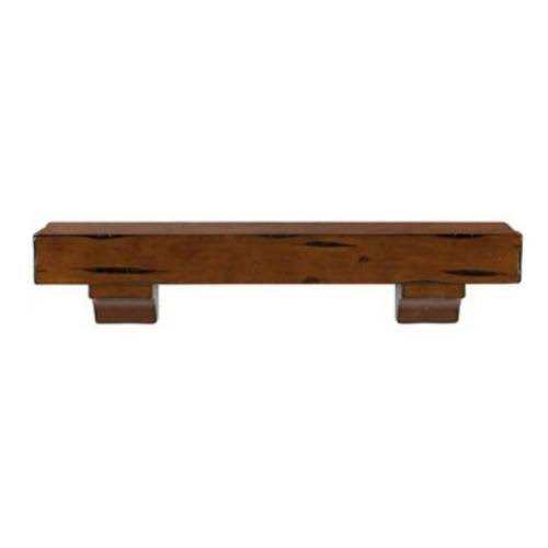 Espresso Rustic Distressed Finish Shelf E6449