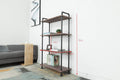 Industrial Pine Wood Bookshelf 4-Layers C69540