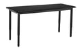 Black Steel Science Lab Table with High Pressure Laminate Top X986