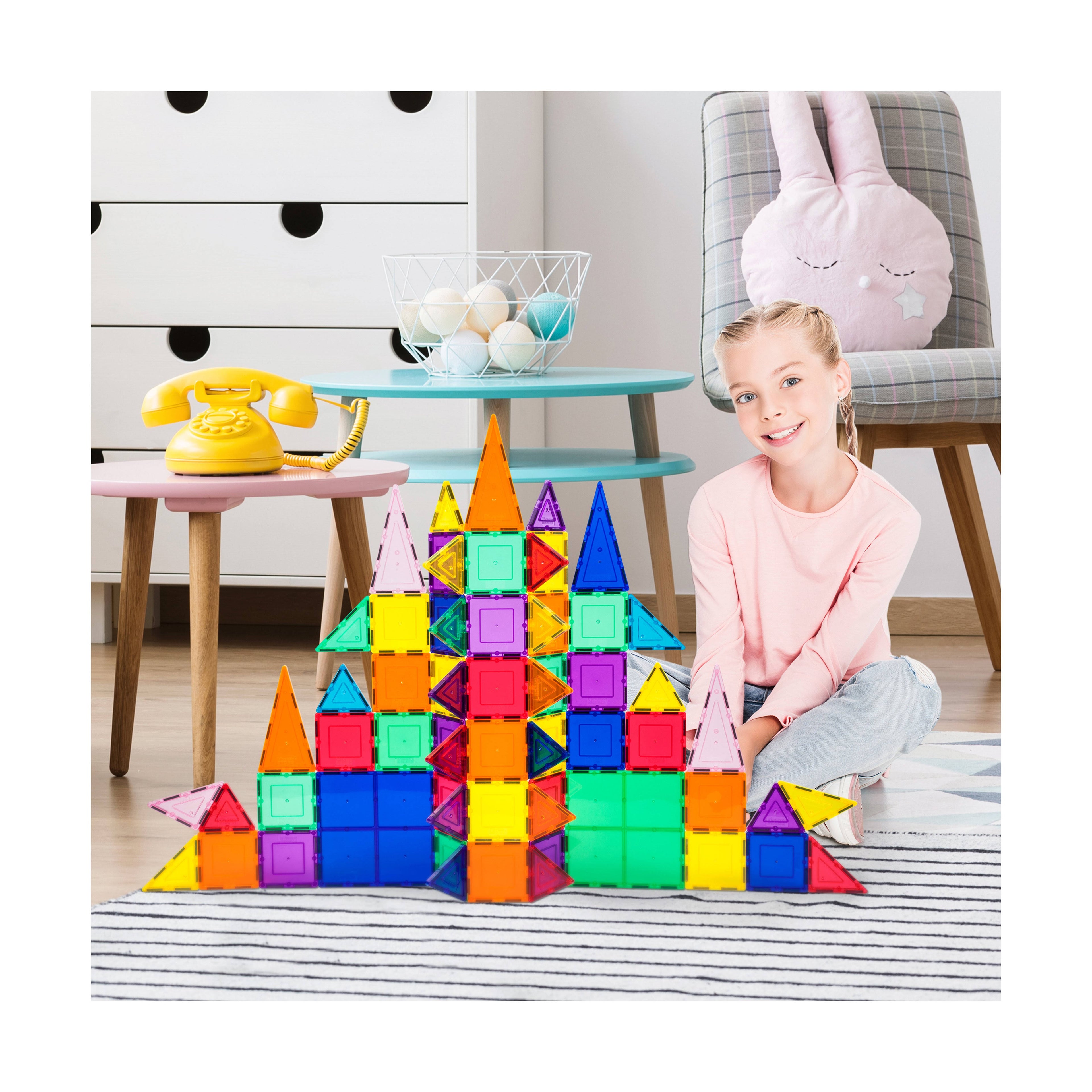 101-Pc Magnetic Building Block Set S7405