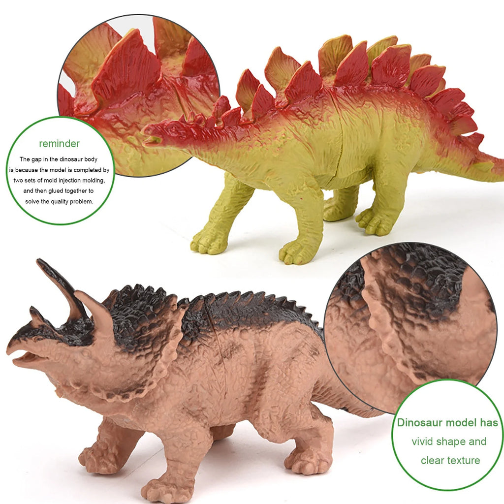 12pcs Large Dinosaur Action Figures Toys F268