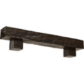 Burnished Mahogany Faux Wood Fireplace Mantel Kit with Corbels C502