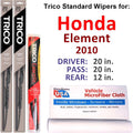 2010 Honda Element Wiper Blades Set of 3 L2609