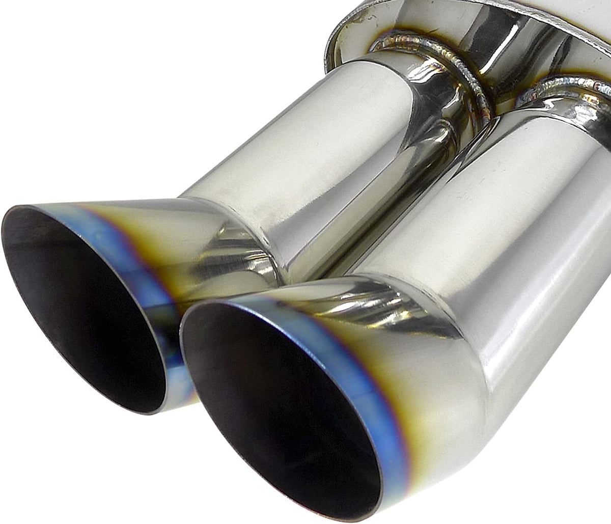 Dual 3" Titanium Exhaust Muffler Pack of 2 R497193