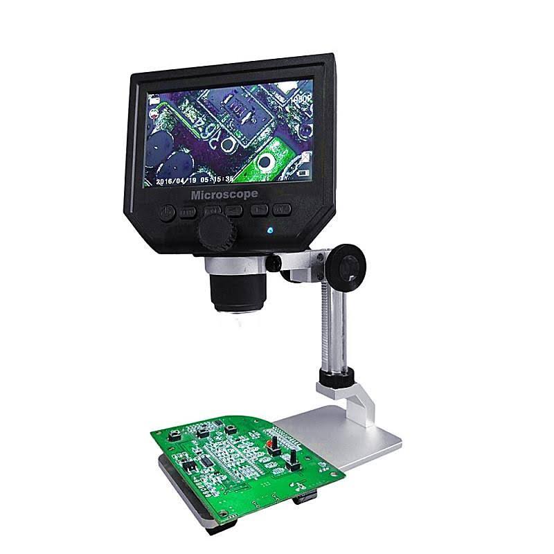 Digital Microscope 1-600X 3.6MP 4.3inch HD LCD Display with Aluminum Alloy Stand I692