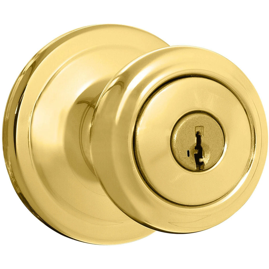 Bright Brass Entry Door Knob S65809