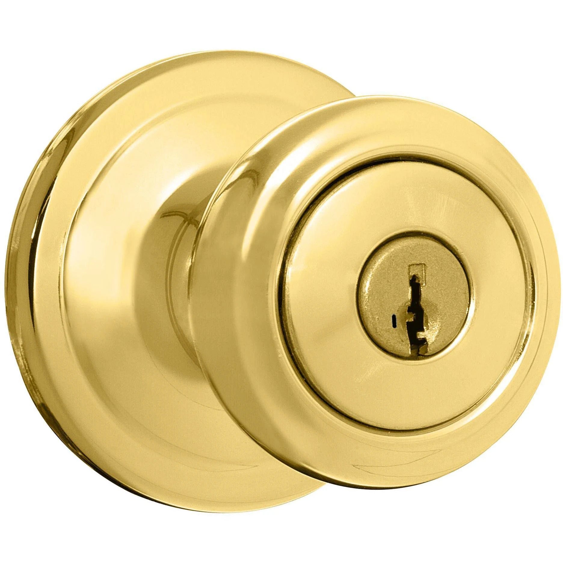 Bright Brass Entry Door Knob S65809