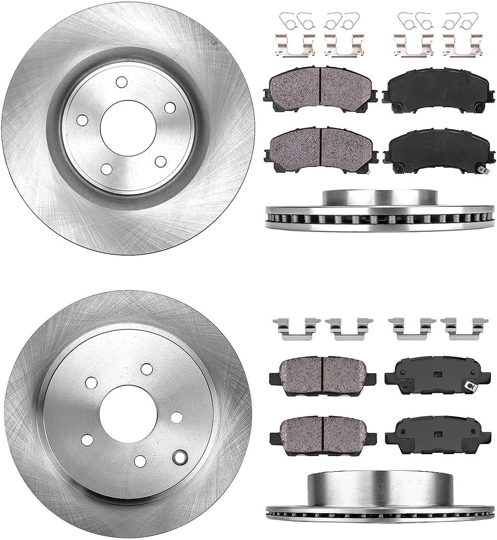 Premium Brake Rotors + Ceramic Pads + Hardware W503098