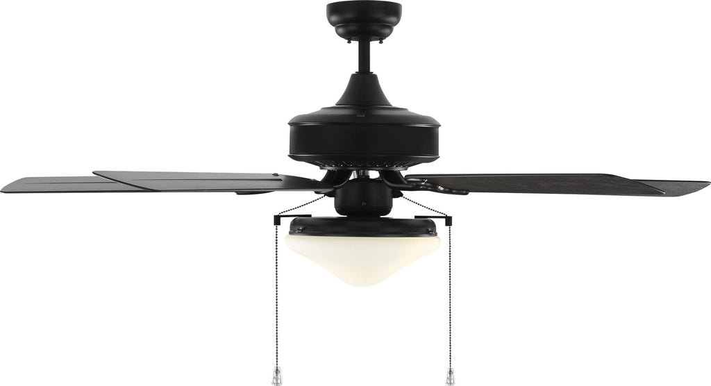 Matte Black Outdoor LED Ceiling Fan N82317