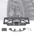 Rear Spare Tire Mount License Plate Relocation Bracket with 3rd Brake Light Mounting Bracket Kit H7303