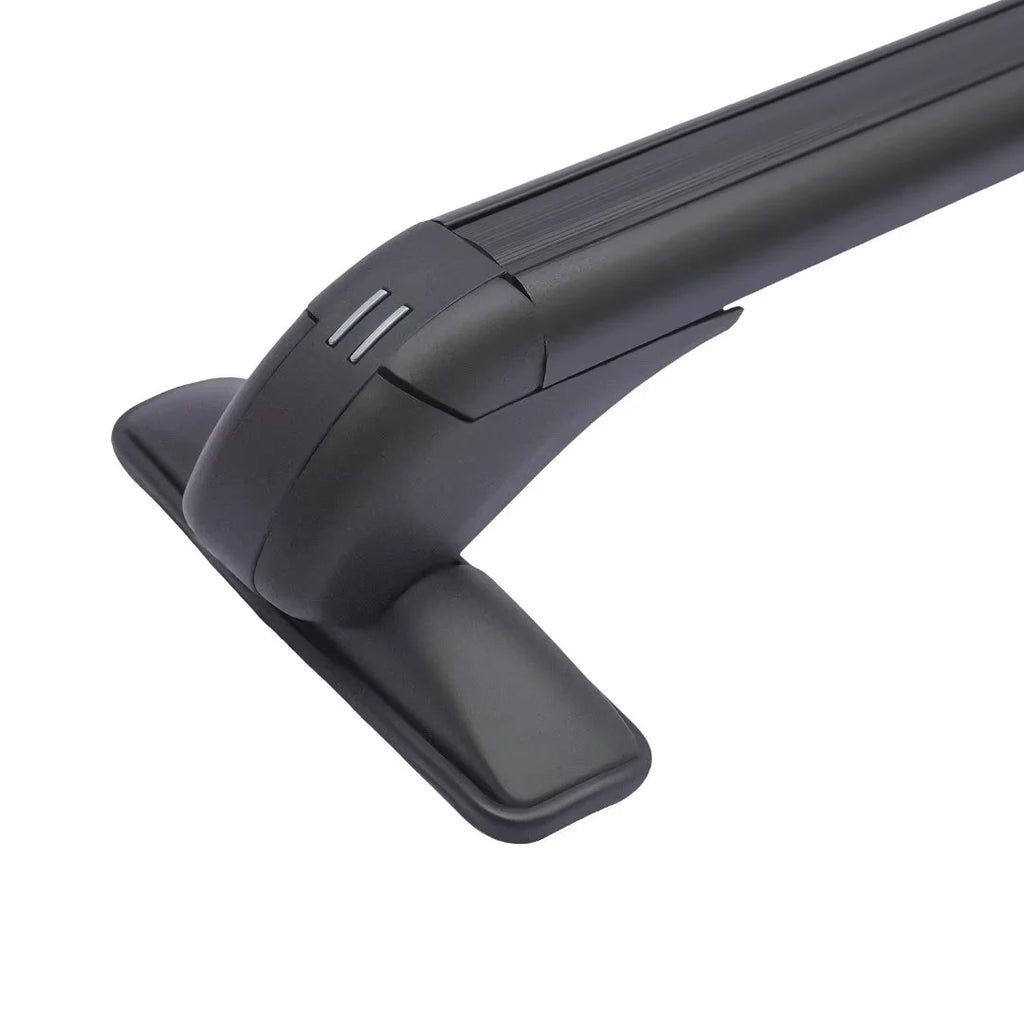 2Pcs Universal Aluminum Car Top Roof Rack Rail Adjustable Lockable Black G814098