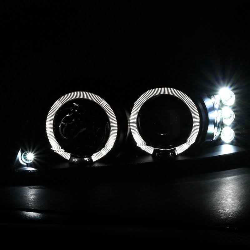 Black Halo Projector Headlights O7295