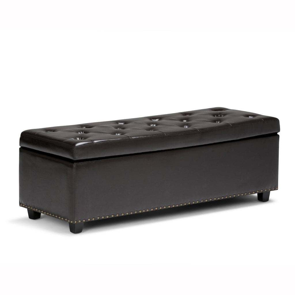 Stone Grey Rectangle Storage Ottoman M373705