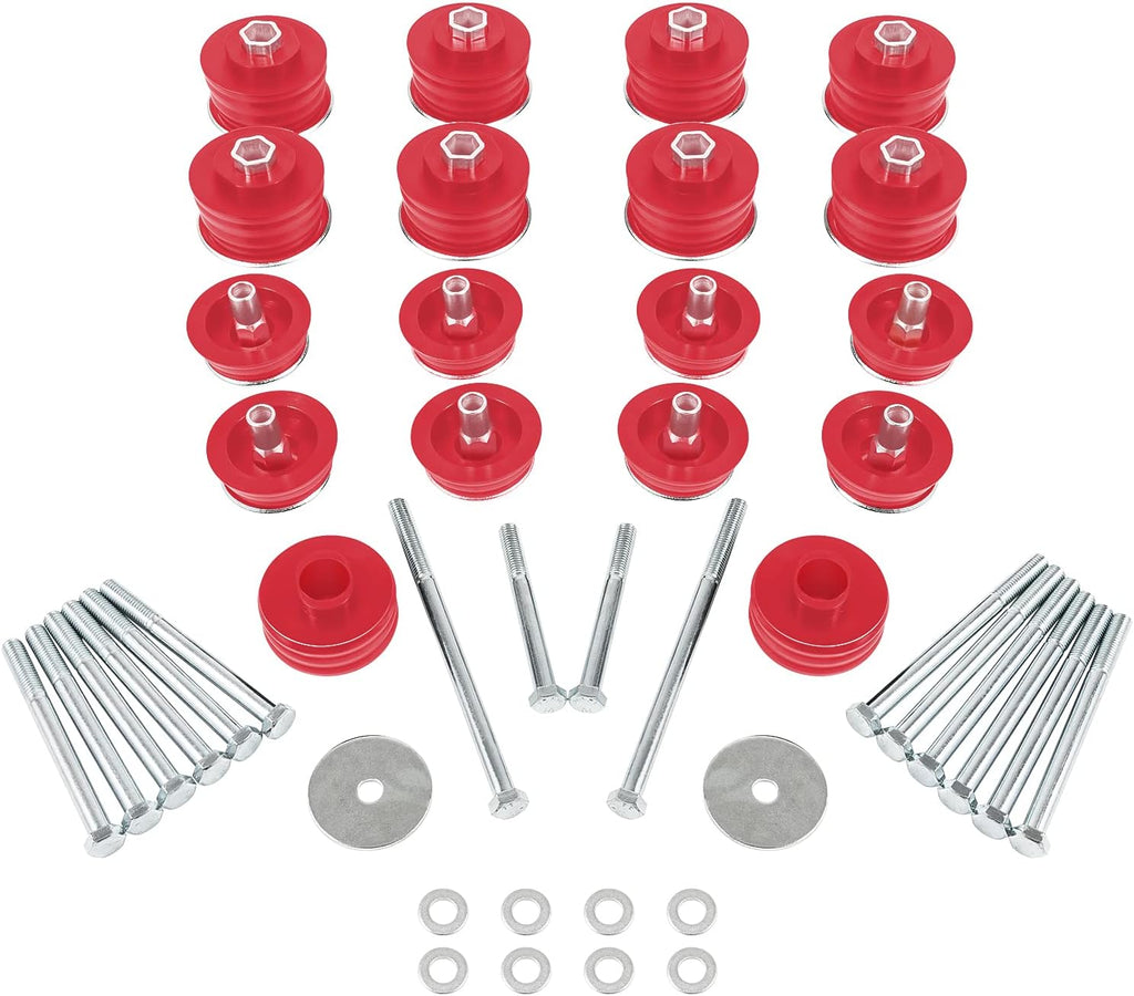 Body Mount Bushing Kit Polyurethane Cab Mounts with Steel Sleeves and Hardware B15163