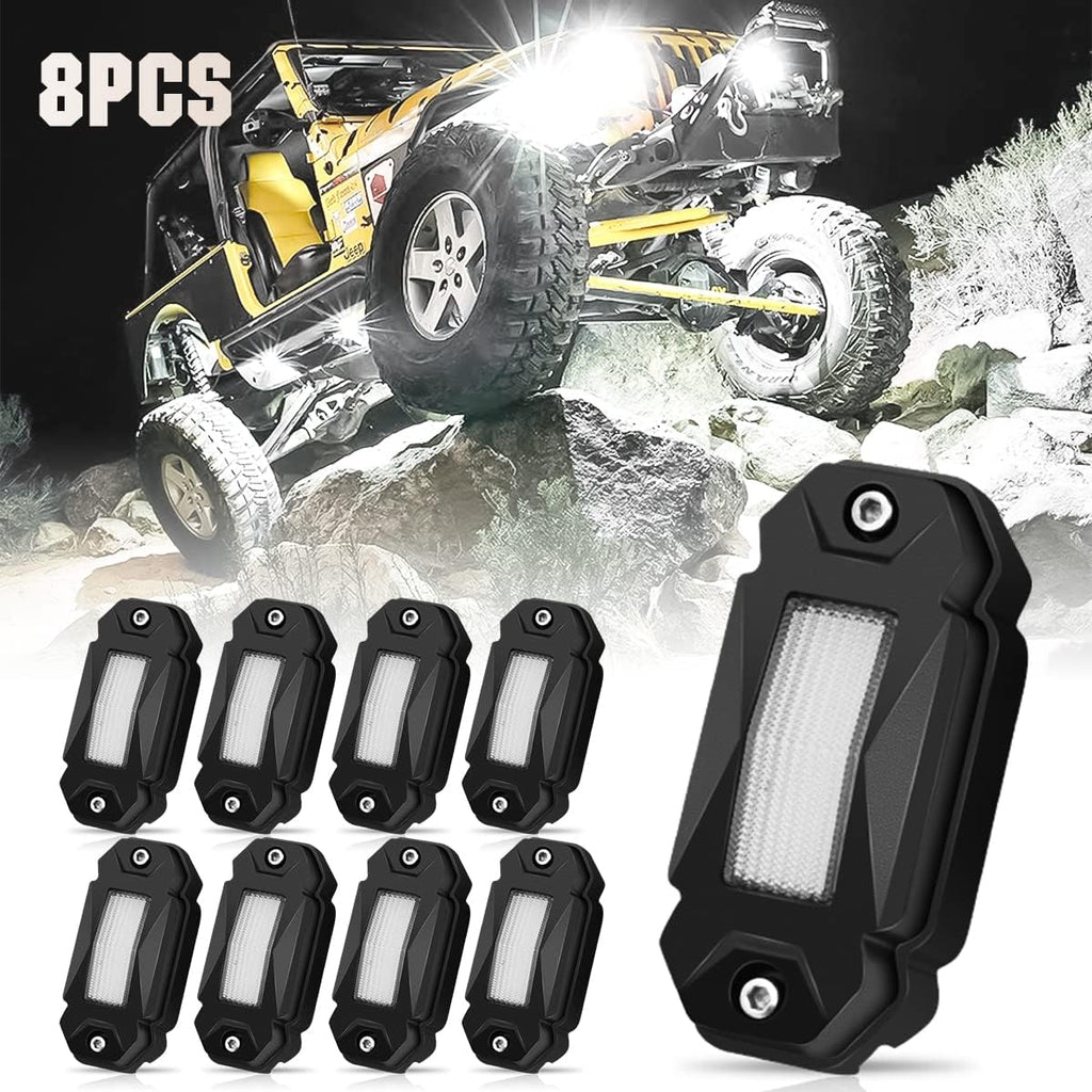 White LED Rock Lights 12PCS Underbody Lights M851