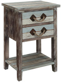 Nautical Two Drawer Accent Table M2101