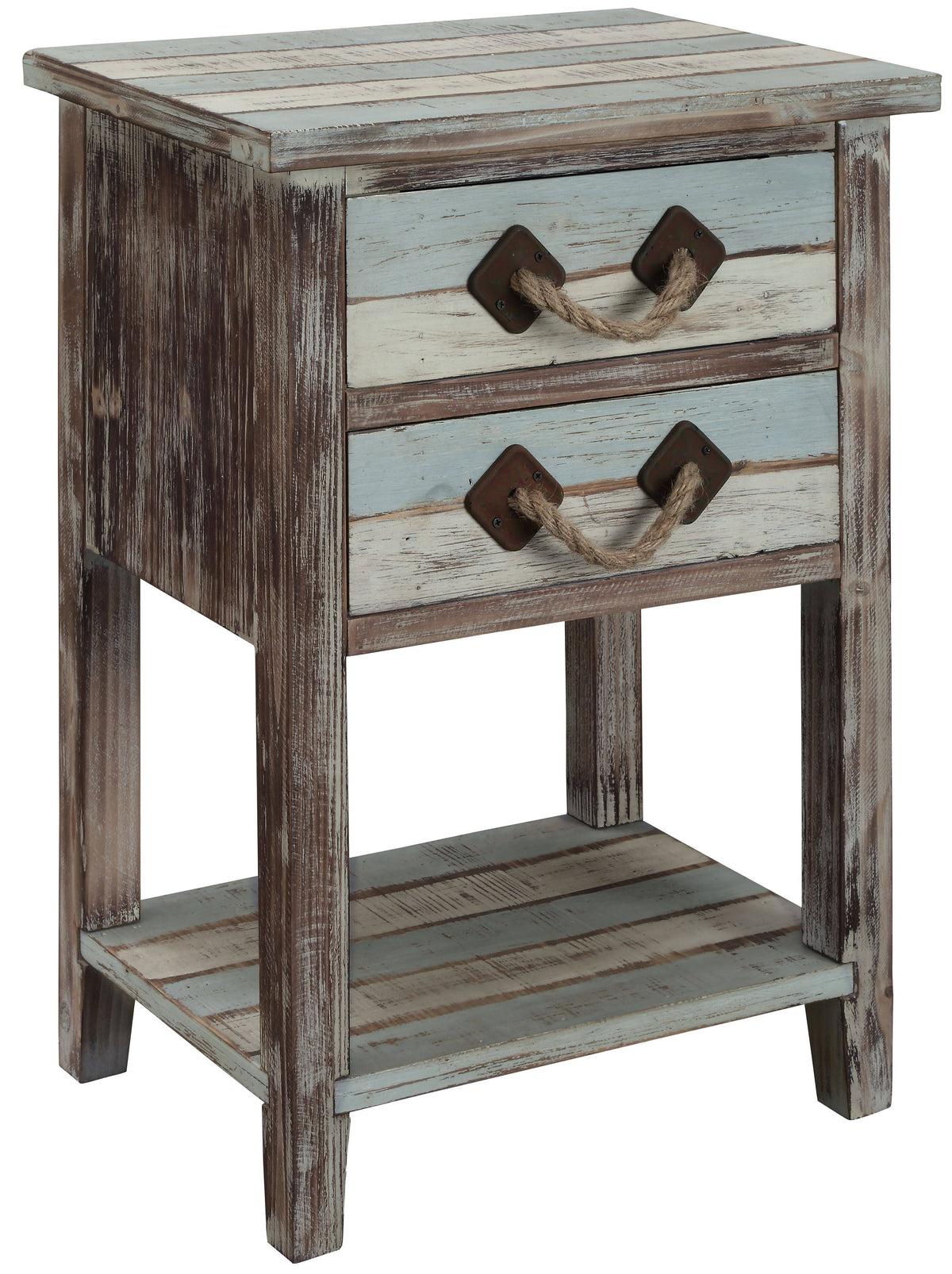 Nautical Two Drawer Accent Table M2101