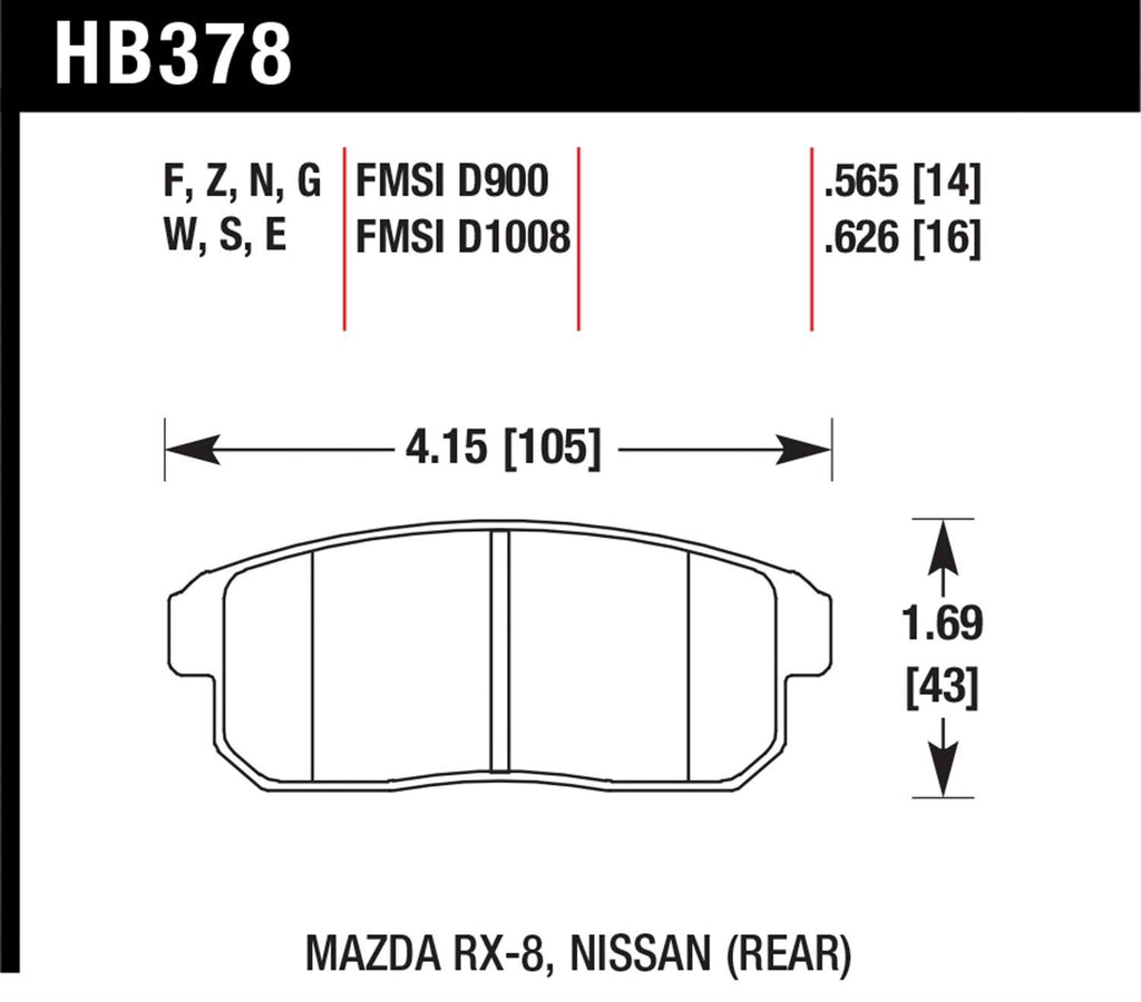 DTC-60 Brake Pads V149328