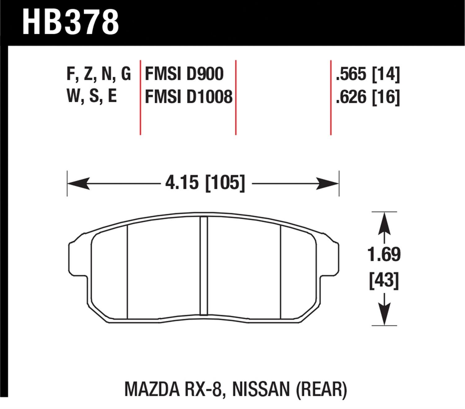 DTC-60 Brake Pads V149328