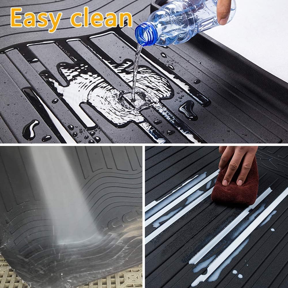 Black Heavy Duty Waterproof Trunk Cargo Liner Mat P3013